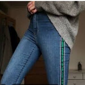 Jeans, Velvet Heart Skinny with side stripe 30×26